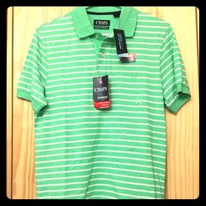 Short sleeve striped polo